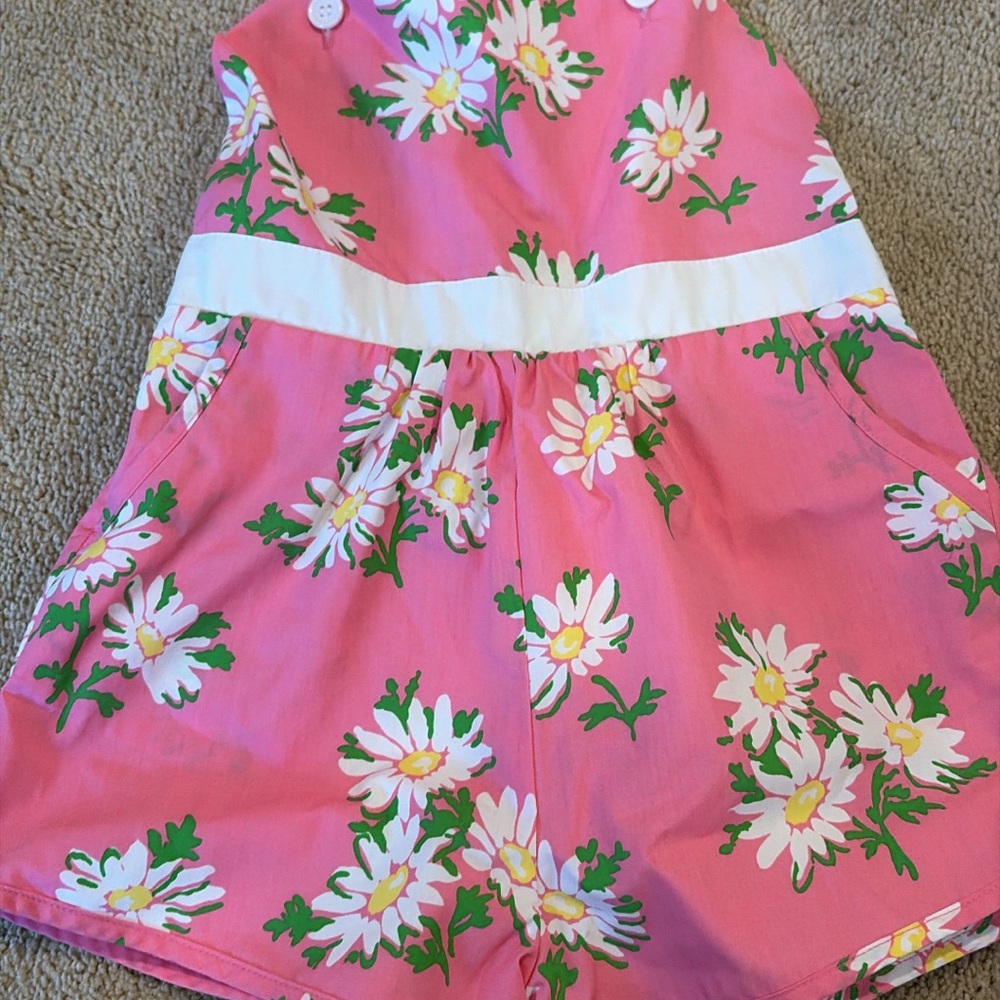 The Beaufort Bonnet Company Pink Floral Girls One-Piece